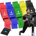 SWILIX ® 5 Delige Resistance Band Set - 2m Lange Weerstandsbanden - Yogaband - Pilatesband - Fitness Elastiek