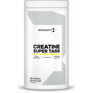 Body & Fit Creatine CreaPure® Super Tabs - Creatine Monohydraat - Creatine Capsules - 180 Tabletten - 1 Pot