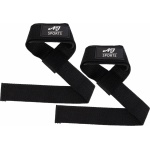 AJ-Sports Lifting Straps - Kracht training & Crossfit - 2 stuks lifting straps - Powerlifting - Fitness - Workout - Padding & anti slip - Zwart