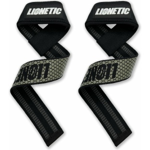 Lionetic PREMIUM Lifting Straps - Fitness grips - Straps Fitness - Powerlifting/Bodybuilding/Fitness - Ultra Grey/Zwart 2 Stuks- LIMITED EDITION