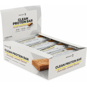 Body & Fit Clean Protein Bar - Proteïne Repen / Eiwitrepen - Chocolade Karamel - 12 stuks