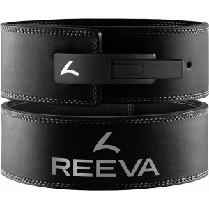 Reeva Lifting Belt (10MM) - Powerlift Riem in Maat L - Geschikt voor Powerlifting, Fitness en Bodybuilding - Lever belt voor Heren en Dames