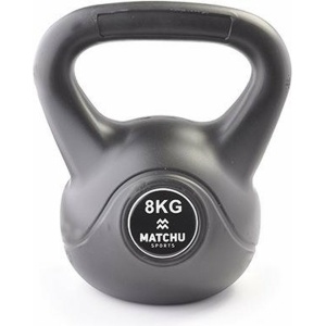 Matchu Sports - Kettlebell - Full body workout - Kettlebell 8kg - Gewichten - Zwart
